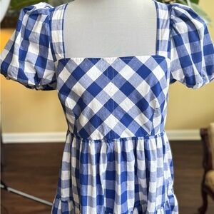 ANTONIO MELANI Navy and White Dress